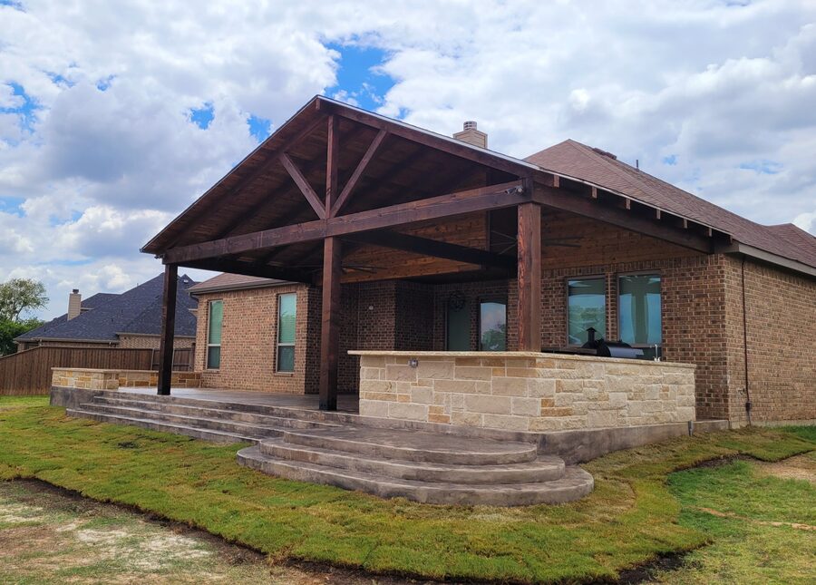 Custom pavilion built by Texas Patios Plus in south DFW